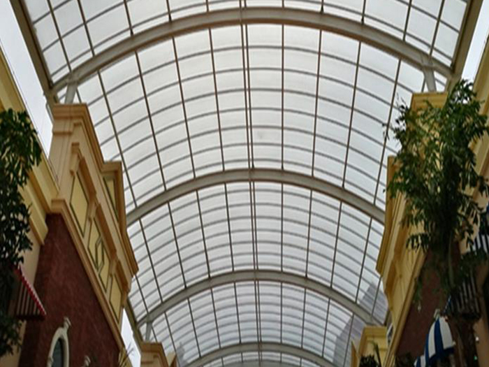 海门屋面网架顶棚吊装方案